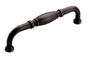 Amerock Cabinet Pull Oil Rubbed Bronze 5-1/16 inch (128 mm) Center to Center Granby 1 Pack Drawer Pull Drawer Handle Cabinet Hardware