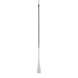 Kuzco PD15832-CH TAPER 32" PD Chrome 120V TRIAC/ELV LED 3000K 90CRI 7W