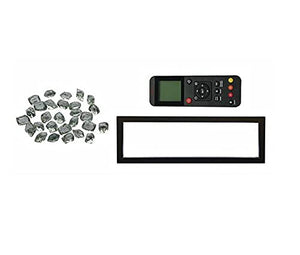 Amantii TRD-33-XS Traditional Xtraslim Smart Electric 33" WiFi Enabled Fireplace, Featuring a Multi Function Remote Control, Multi Flame Speeds and Clear Glass Media