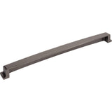 Jeffrey Alexander 141-305BNBDL 305 mm Center Brushed Pewter Square-to-Center Square Renzo Cabinet Cup Pull