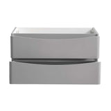 Fresca FCB9036GRG Fresca Tuscany 36" Glossy Gray Wall Hung Modern Bathroom Cabinet