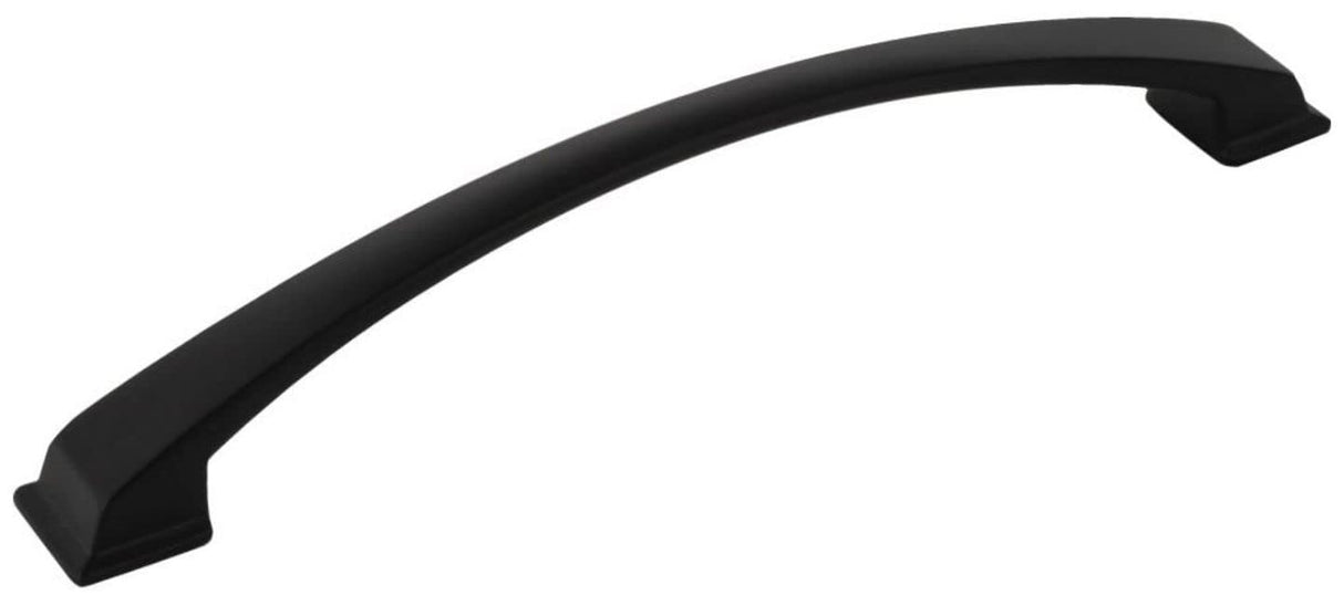 Jeffrey Alexander 944-192MB 192 mm Center-to-Center Matte Black Arched Roman Cabinet Pull