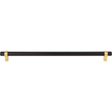 Jeffrey Alexander 5319MBBG 319 mm Center-to-Center Matte Black with Brushed Gold Key Grande Cabinet Bar Pull