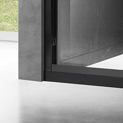Essence 60'' * 76'' Framed Shower Door (Matte Black)