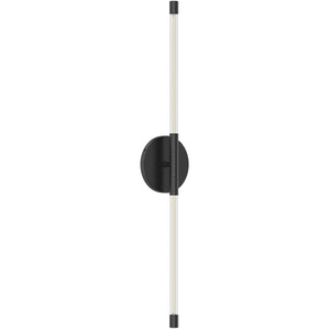 Kuzco WS74226-BK MOTIF 26" WALL SCONCE BLACK 8W 120VAC WITH LED DRIVER 2700K 90CRI