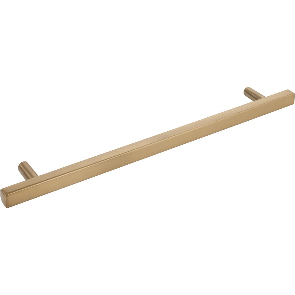 Jeffrey Alexander 845-12SBZ 12" Center-to-Center Satin Bronze Square Dominique Appliance Handle