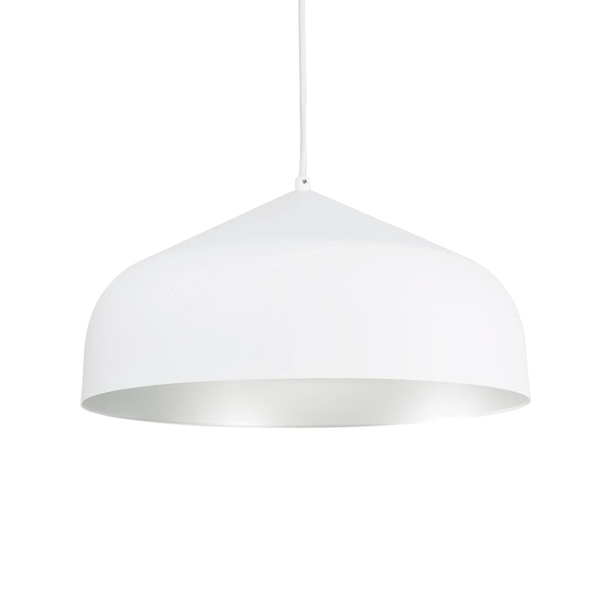 Kuzco PD9117-WH/SV HELENA 17" PD White/Silver 120V ELV LED 3000K 90CRI 38W