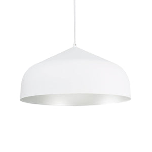 Kuzco PD9117-WH/SV HELENA 17" PD White/Silver 120V ELV LED 3000K 90CRI 38W