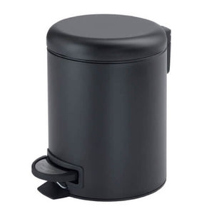 Matte Black Floor Standing Stainless Steel Waste Basket