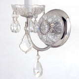 Imperial 1 Light Clear Italian Crystal Polished Chrome Sconce 3221-CH-CL-I