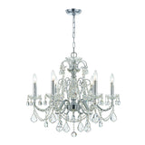 Imperial 6 Light Hand Cut Crystal Polished Chrome Chandelier 3226-CH-CL-MWP