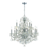 Imperial 12 Light Hand Cut Crystal Polished Chrome Chandelier 3228-CH-CL-MWP