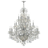 Imperial 26 Light Hand Cut Crystal Polished Chrome Chandelier 3229-CH-CL-MWP