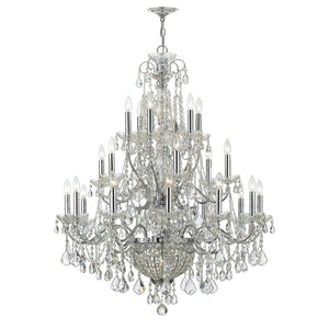 Imperial 26 Light Hand Cut Crystal Polished Chrome Chandelier 3229-CH-CL-MWP