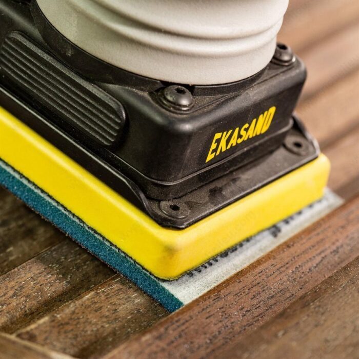 Uneeda EP34005G EKASILK PLUS 5mm (3/16") Sanding Sponge 76.2 mm x 101.6 mm (3"x 4") Hook & Loop, Ultra Fine
