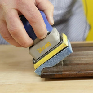 Uneeda EP34012F EKASILK PLUS 1/2" (12.7 mm) Sanding Sponge 3"x 4" (76.2 mm x 101.6 mm) Hook & Loop, Fine / Medium