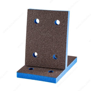 Uneeda EP344010SF EKASILK PLUS 10 mm (13/32") Sanding Sponge 3"x 4" (76.2 mm x 101.6 mm) - 4 Holes Hook & Loop, Super Fine