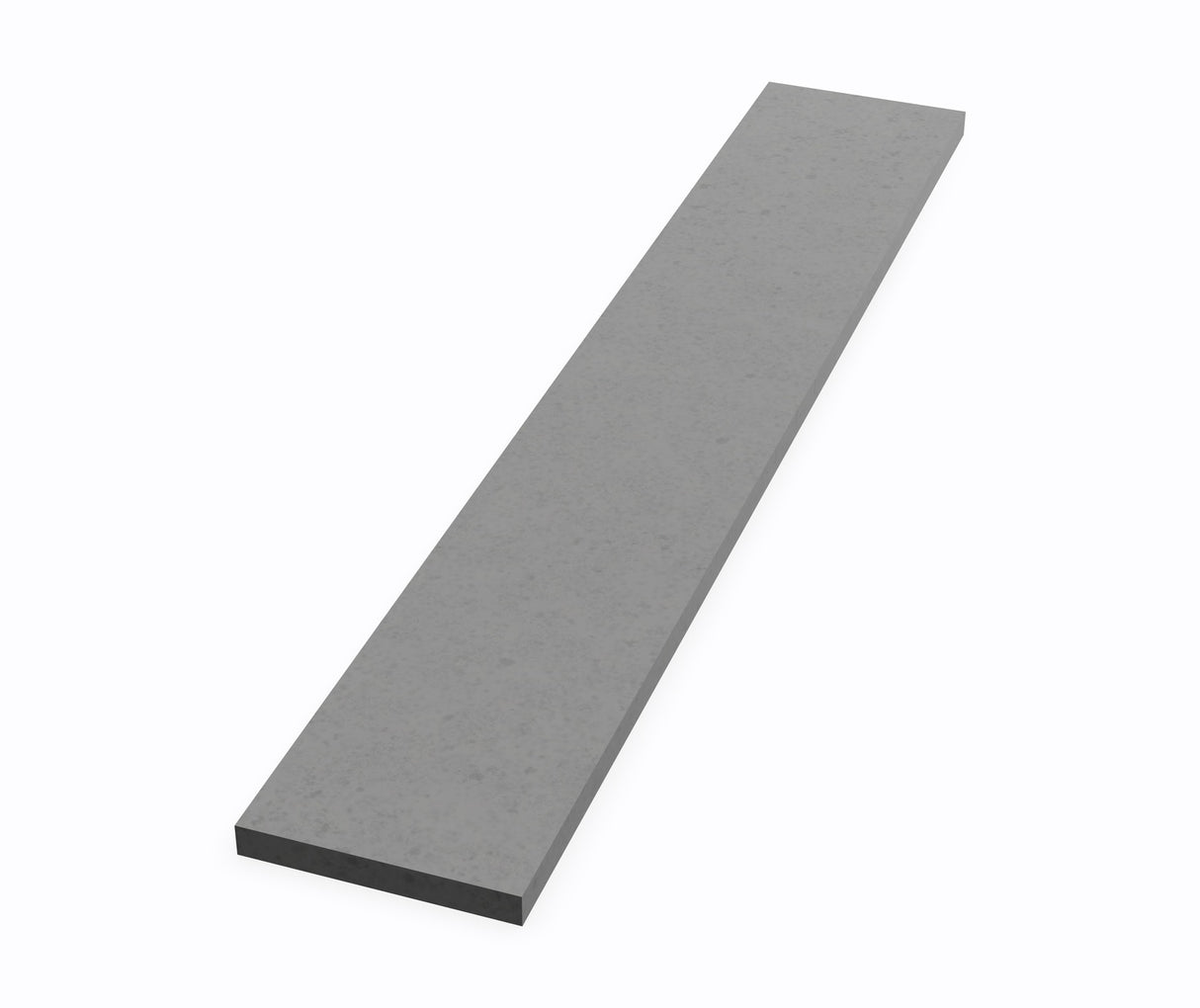 Swanstone VT-18-3SS 3/8" x 3" x 18" Sidesplash - 17" & 19" Ellipse Vanity Tops in Ash Gray VT01803SS.203