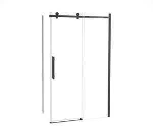 MAAX 107545-900-340-000 Odyssey SC 48" x 32" x 78" 8mm Sliding Shower Door for Corner Installation with Clear glass in Matte Black