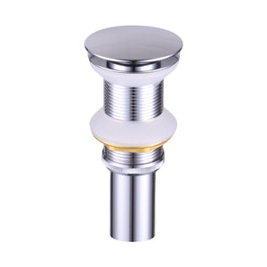 DAX Brass Round Vanity Sink Pop-Up Drain without Overflow, Chrome DAX-82005-CR