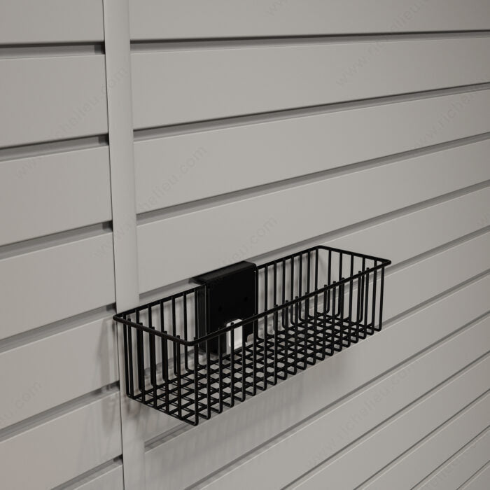 Onward 29105BC 3"x12" Wire Basket for Slatwall