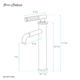 Avallon Single Hole, Single-Handle Sleek, High Arc Bathroom Faucet in Matte White