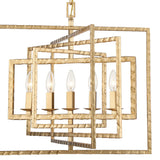 Capri 5 Light Antique Gold Chandelier 336-GA