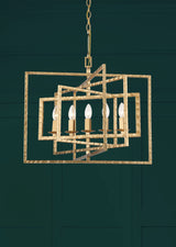 Capri 5 Light Antique Gold Chandelier 336-GA