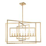 Capri 9 Light Antique Gold Chandelier 337-GA