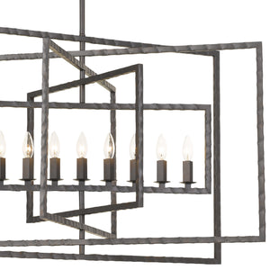 Capri 9 Light Antique Gold Chandelier 337-GA