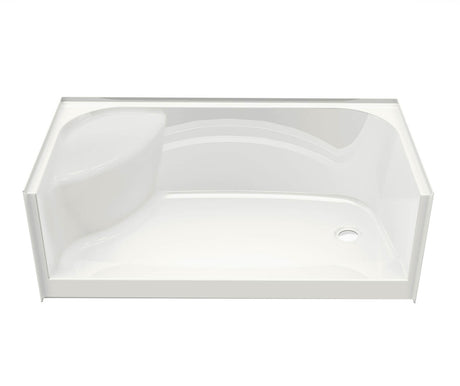 MAAX 145045-000-002-583 SPS 3460 AFR AcrylX Alcove Shower Base with Center Drain in White