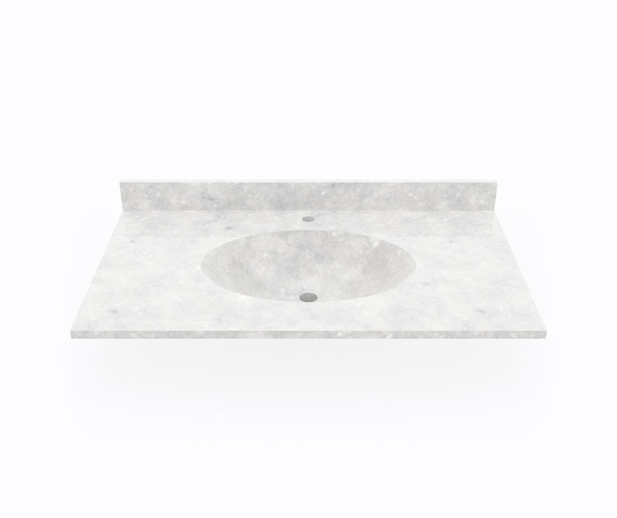 Swanstone CH1B2237 Chesapeake 22 x 37 Single Bowl Vanity Top in Ice CH02237.130
