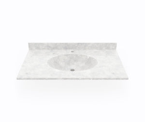 Swanstone CH1B2237 Chesapeake 22 x 37 Single Bowl Vanity Top in Ice CH02237.130