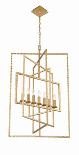 Capri 7 Light Antique Gold Chandelier 339-GA