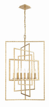 Capri 7 Light Antique Gold Chandelier 339-GA