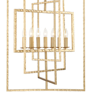 Capri 7 Light Antique Gold Chandelier 339-GA
