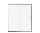 MAAX 135694-900-084-000 Revelation Square 56-59 x 70 ½-73 in. 8mm Bypass Shower Door for Alcove Installation with Clear glass in Chrome