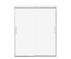MAAX 135694-900-084-000 Revelation Square 56-59 x 70 ½-73 in. 8mm Bypass Shower Door for Alcove Installation with Clear glass in Chrome