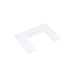 Fairmont Designs TQ3-FV5023EG8 50" Quarts Ease Edge Top 8" Spread Eggshell