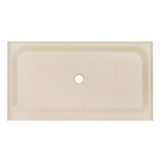 Voltaire 60 x 36 Single-Threshold, Center Drain, Shower Base in Biscuit