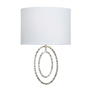 Layla 2 Light Antique Silver Sconce 341-SA