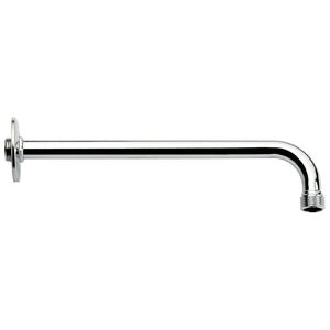 Plated Brass Tube Shower Arm With Wall Flange