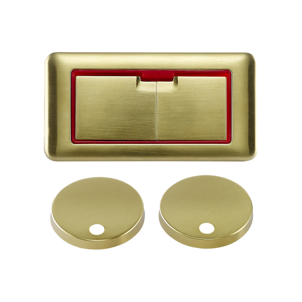 Toilet Hardware Brushed Gold (SM-1T106)