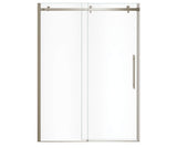 MAAX 138470-900-305-000 Vela 56 ½-59 x 78 ¾ in. 8mm Sliding Shower Door for Alcove Installation with Clear glass in Brushed Nickel