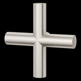 Tenet Single Cross Handle for Slide Bar Kit in Brushed Nickel