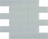Anatolia Tile 2X6 Element Cloud Glossy Glass Brick Mosaics. 1 Sheet = .96 Sq. Ft. 3001-0022-0 (35-088)  - premium natural stone mosaic tile from Anatolia Tile, available at PoshHaus showroom in Keene, NH
