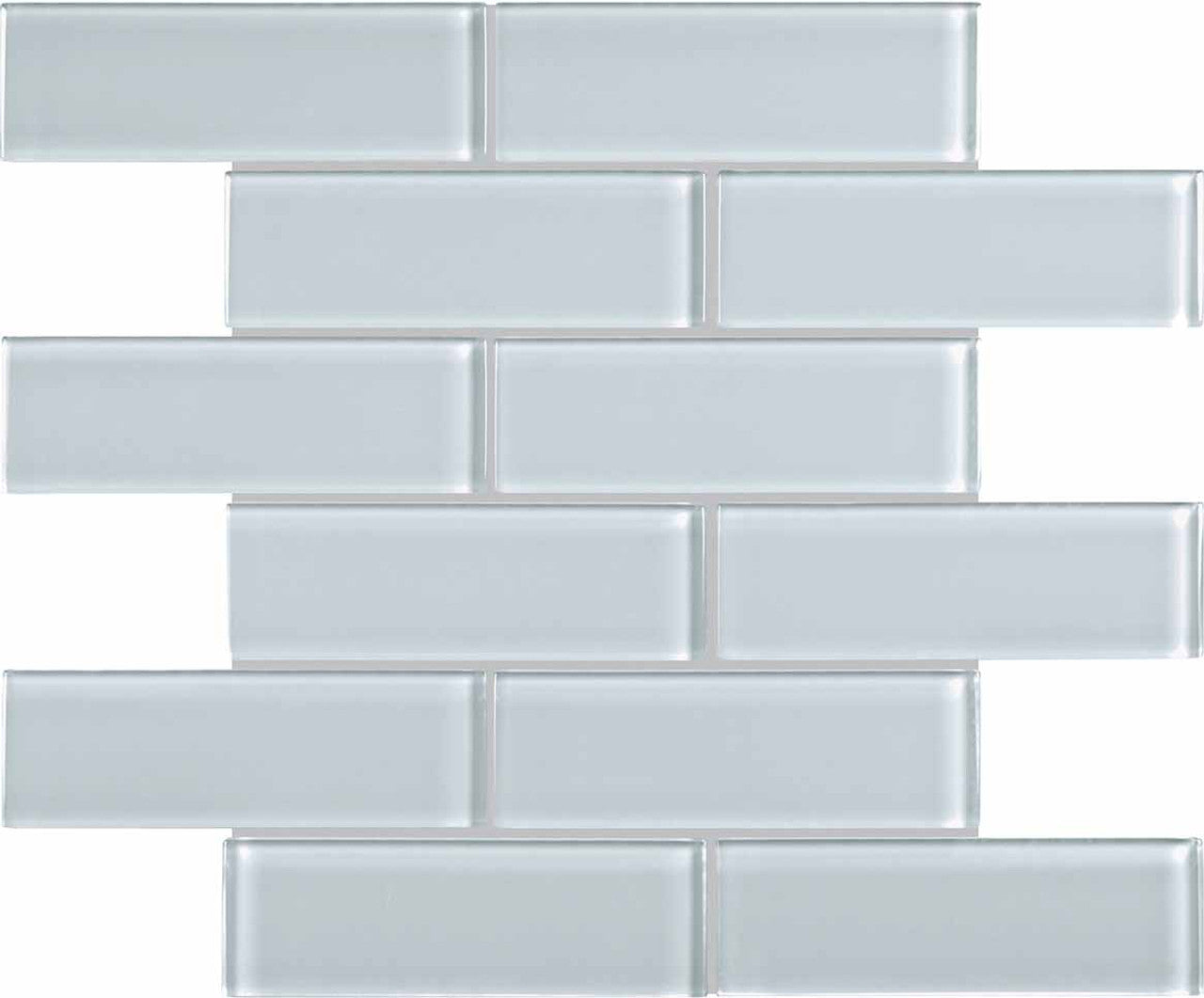 Anatolia Tile 2X6 Element Skylight Glossy Glass Brick Mosaics. 1 Sheet = .96 Sq. Ft. 3001-0078-0 (35-090)  - premium natural stone mosaic tile from Anatolia Tile, available at PoshHaus showroom in Keene, NH