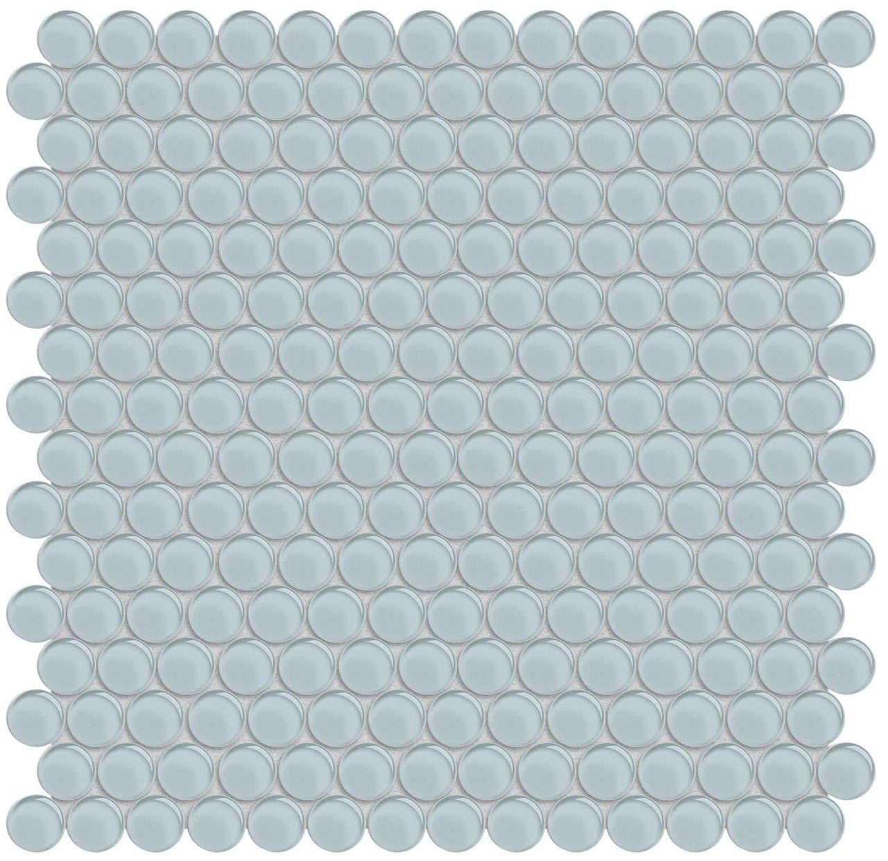 Anatolia Tile Element Skylight Penny Round Glass Mosaics. 1 Sheet = .96 Sq. Ft. 3001-0080-0 (35-105)  - premium natural stone mosaic tile from Anatolia Tile, available at PoshHaus showroom in Keene, NH