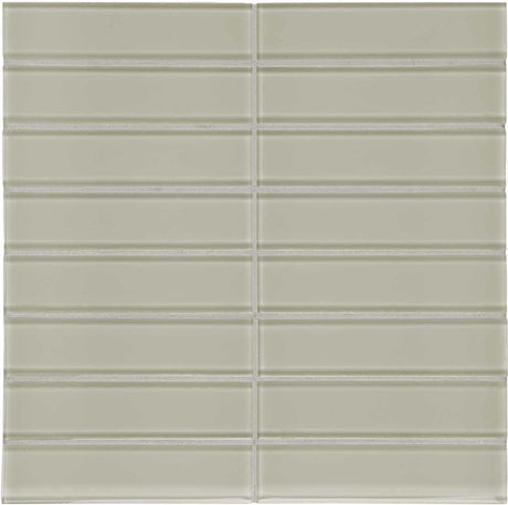 Anatolia Tile 1.5 X 6 Inch Element Earth Stacked Glass Mosaics. 1 Sheet = .96 Sq. Ft. 3001-0036-0 (35-117)  - premium natural stone mosaic tile from Anatolia Tile, available at PoshHaus showroom in Keene, NH
