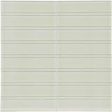 Anatolia Tile 1.5 X 6 Inch Element Sand Stacked Glass Mosaics. 1 Sheet = .96 Sq. Ft. 3001-0068-0 (35-118)  - premium natural stone mosaic tile from Anatolia Tile, available at PoshHaus showroom in Keene, NH